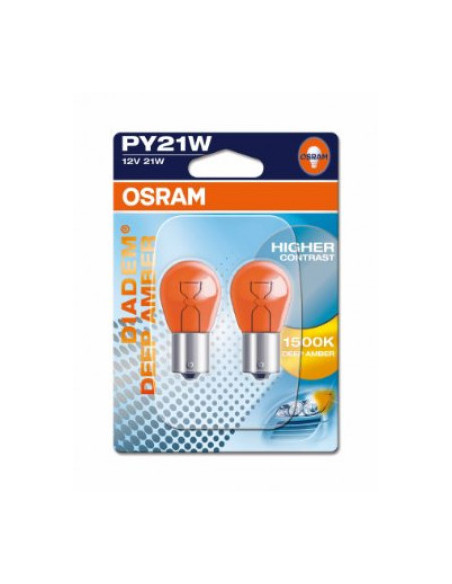 ŻARÓWKA SAMOCHODOWA 7507DPA-02/2BL 21W 12V BAU15S 