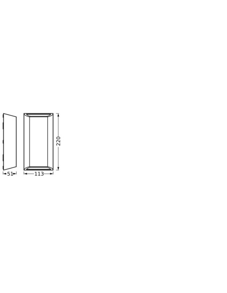 KINKIET ZEWNĘTRZNY Endura Style IP65 IDAR WALL Dark Gray 