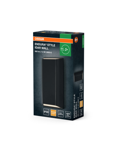 KINKIET ZEWNĘTRZNY Endura Style IP65 IDAR WALL Dark Gray 