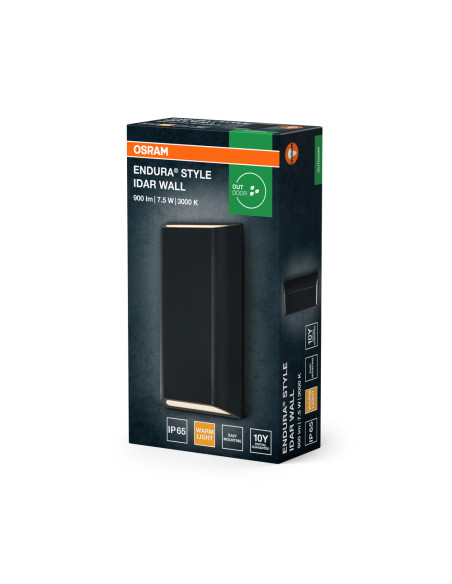 KINKIET ZEWNĘTRZNY Endura Style IP65 IDAR WALL Dark Gray 