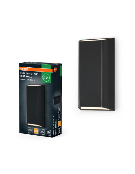 KINKIET ZEWNĘTRZNY Endura Style IP65 IDAR WALL Dark Gray 