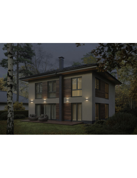 KINKIET ZEWNĘTRZNY Endura Style IP65 IDRI WALL Dark Gray 