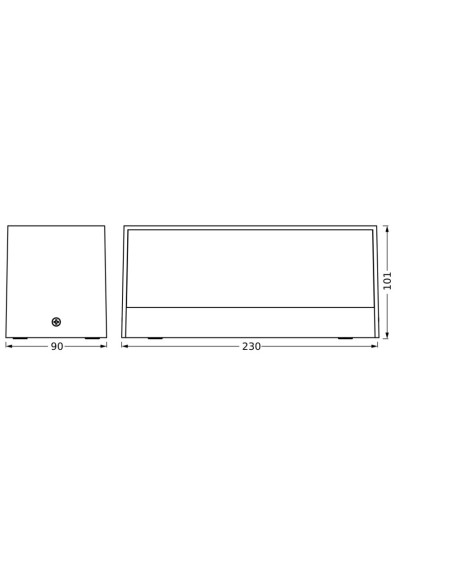 KINKIET ZEWNĘTRZNY Endura Style IP65 IDRI WALL Dark Gray 