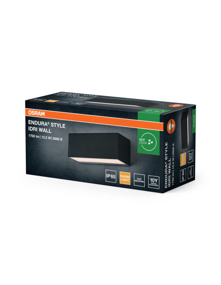 KINKIET ZEWNĘTRZNY Endura Style IP65 IDRI WALL Dark Gray 