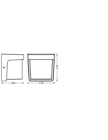 KINKIET ZEWNĘTRZNY Endura Style IP65 IHSAN WALL Dark Gray 