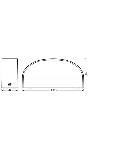 KINKIET ZEWNĘTRZNY Endura Style IP65 ILAY WALL Dark Gray 