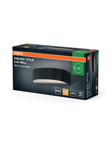 KINKIET ZEWNĘTRZNY Endura Style IP65 ILAY WALL Dark Gray 