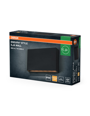 KINKIET ZEWNĘTRZNY Endura Style IP65 ILJA WALL Dark Gray 