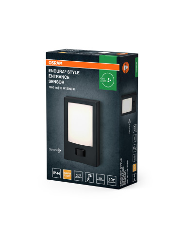 KINKIET ZEWNĘTRZNY Endura Style Entrance WALL Sensor Dark Gray 