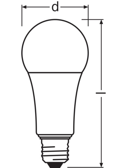 ŻARÓWKA LED VALUE RF CLA150 17W 2700K ciepła biała 2452LM FIL FR E27 
