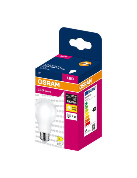 ŻARÓWKA LED VALUE RF CLA120 13W 2700K ciepła biała 1900LM FIL FR E27  
