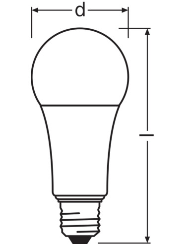 ŻARÓWKA LED VALUE RF CLA120 13W 4000K neutralna biała 1900LM FIL FR E27 
