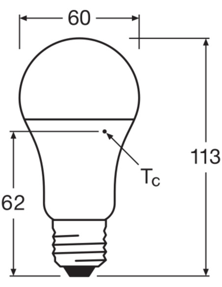 ŻARÓWKA LED VALUE RF CLA75 7,5W 2700K ciepła biała 1055LM FIL FR E27  

