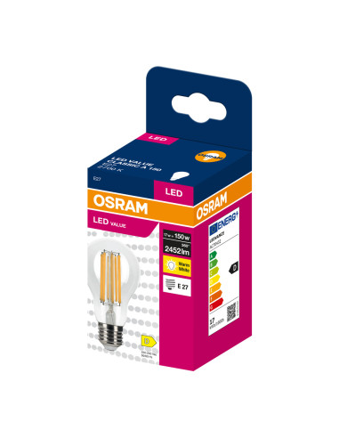 ŻARÓWKA LED VALUE RF CLA150 17W 2700K ciepła biała 2452LM FIL E27  

