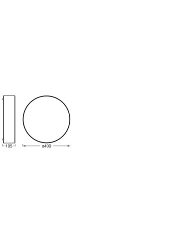 PLAFON LED ORBIS PARIS 400 2XE27 BG 