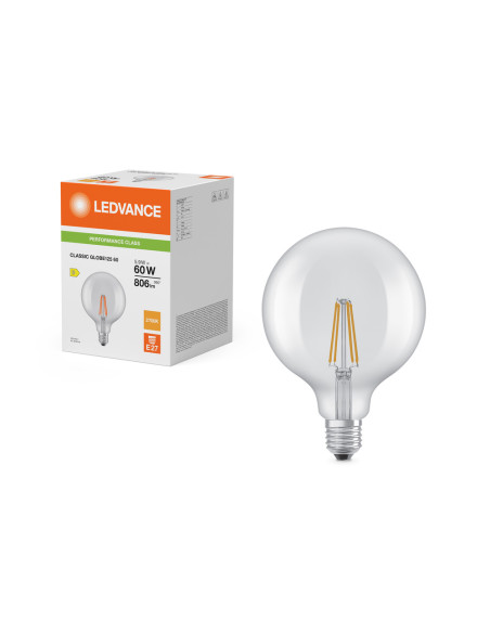 ŻARÓWKA LED P GLOBE125 60 5,9W 2700K ciepła biała E27 FIL CL 806LM 