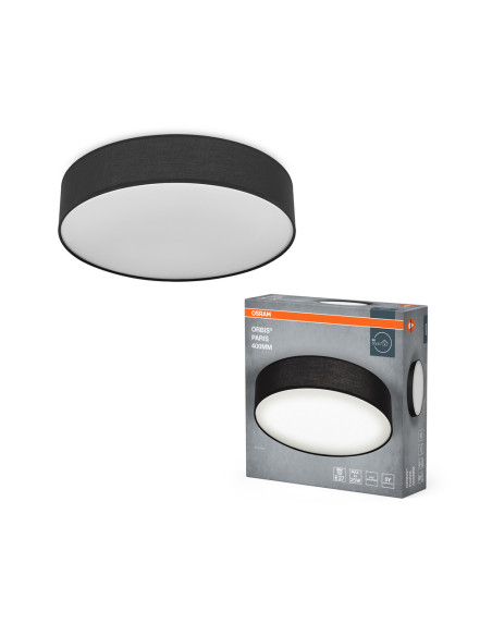 PLAFON LED ORBIS PARIS 400 2XE27 BK  