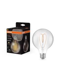 ŻARÓWKA LED 1906 VINTAGE LED GLOB95 DIM CLEAR60 7,2W/927 HEART FIL 806LM E27 