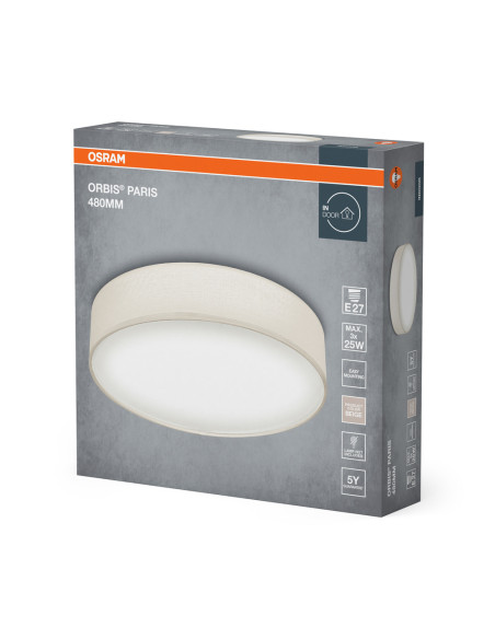 PLAFON LED ORBIS PARIS 480 3XE27 BG 