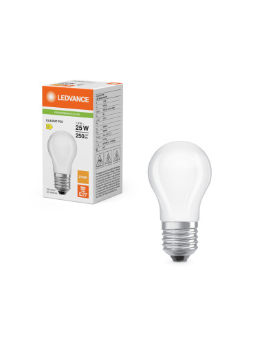ŻARÓWKA LED P CLP25 1,8W 2700K ciepła biała E27 FIL FR 250LM 