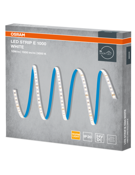 TAŚMA LS E-500/830/5 3000K ciepła biała 25W 24V 2500LM LED STRIP ECO IP20 PASEK LED