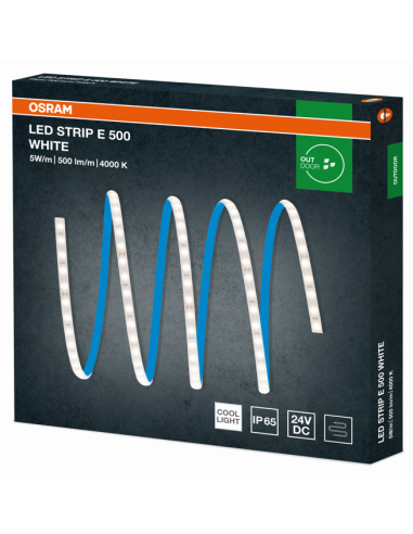TAŚMA LS E-500/840/5 4000K neutralna biała 25W 24V 2500LM LED STRIP ECO IP65 PASEK LED