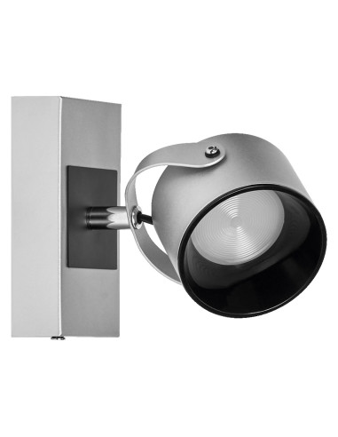 KINKIET LED DECOR SPOT JUPITER 130MM 5.8W 3000K ciepła biała SILVER 1 SPOT 