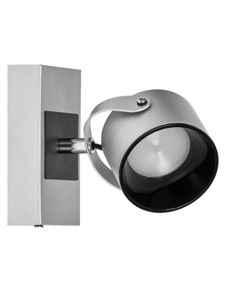 KINKIET LED DECOR SPOT JUPITER 130MM 5.8W 3000K ciepła biała SILVER 1 SPOT 