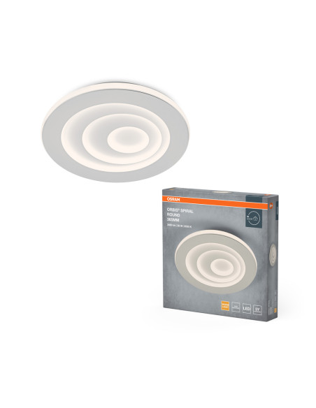 PLAFON LED ORBIS SPIRAL ROUND 365 38W 3000K ciepła biała WT 