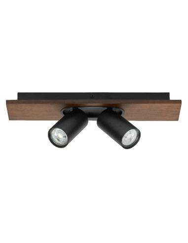 OPRAWA SUFITOWA LED DECOR SPOT MERCURY DIM 2X3.4W 2700K ciepła biała GU10 BK 