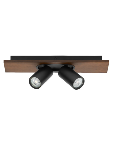OPRAWA SUFITOWA LED DECOR SPOT MERCURY DIM 2X3.4W 2700K ciepła biała GU10 BK 
