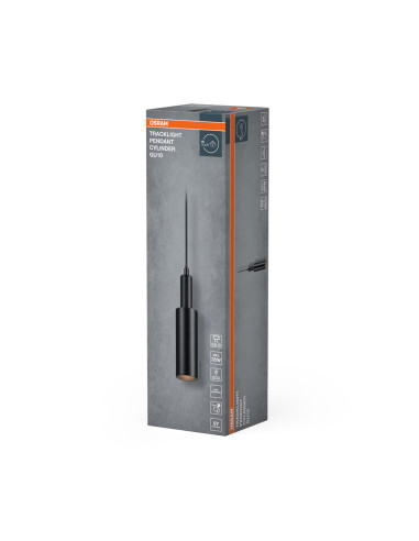 OPRAWA SZYNOWA TRACKLIGHT PENDANT CYLINDER BK GU10 