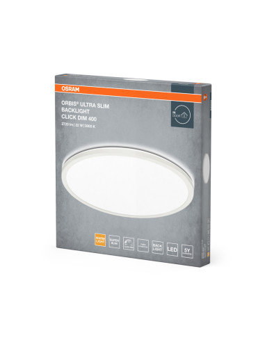 PLAFON LED ORBIS ULTRA SLIM 400 22W 3000K ciepła biała CLICK DIM WT 