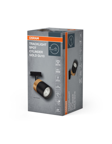 OPRAWA SZYNOWA TRACKLIGHT SPOT CYLINDER GD BK GU10 