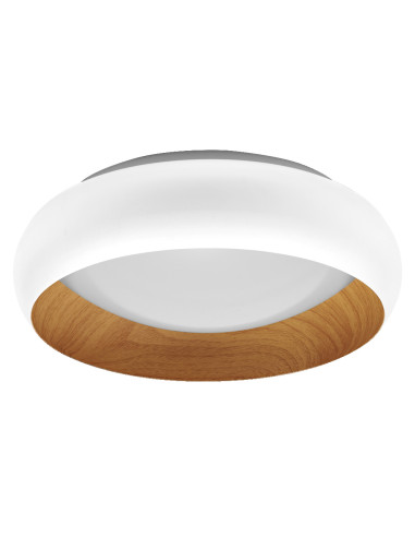 PLAFON LED ORBIS LIVIA 300MM 16W 3000K ciepła biała CLICK DIM WHITE AND WOOD DECOR 