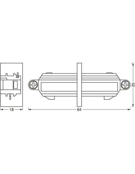 ŁĄCZNIK DO OPRAWY SZYNOWEJ TRACKLIGHT LINEAR CONNECTOR WT 
