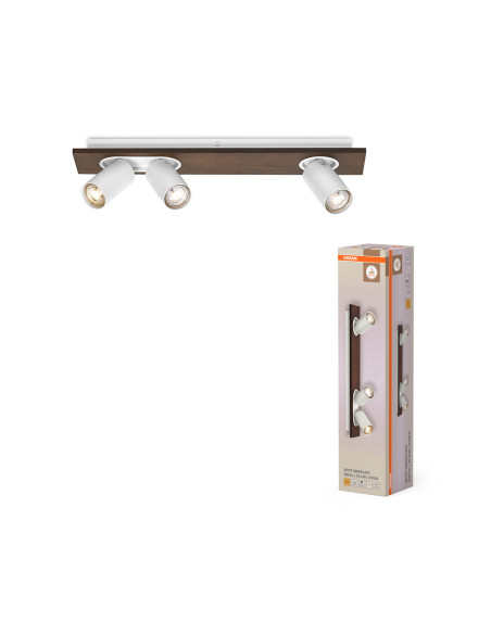 OPRAWA SUFITOWA LED DECOR SPOT MERCURY DIM 3X3.4W 2700K ciepła biała GU10 WT  