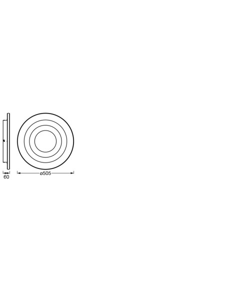 PLAFON LED ORBIS SPIRAL LOOP CL 505 42W 3000K ciepła biała WT 