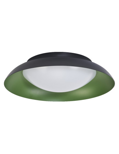 PLAFON LED ORBIS PLATE 310MM 19W 3000K ciepła biała CLICK DIM BLACK AND GREEN 