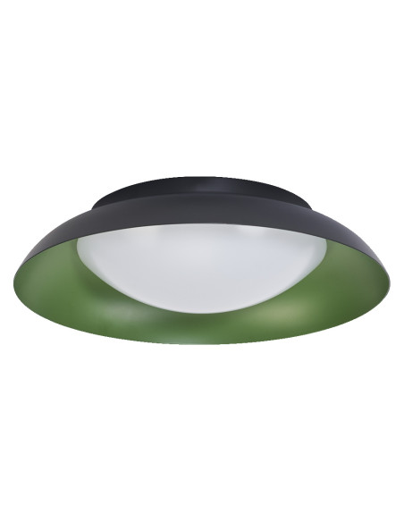 PLAFON LED ORBIS PLATE 310MM 19W 3000K ciepła biała CLICK DIM BLACK AND GREEN 