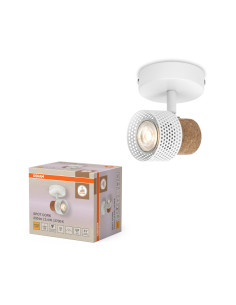 KINKIET LED DECOR SPOT CORK DIM 1X3.4W 2700K ciepła biała GU10 WH 