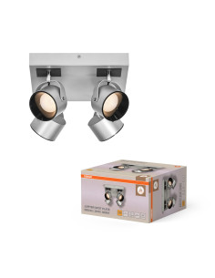 OPRAWA LED DECOR SPOT JUPITER PLATE 260X260 22W 3000K ciepła biała SILVER 4 SPOT 