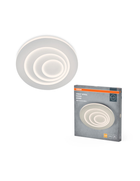 PLAFON LED ORBIS SPIRAL ROUND 685 63W 3000K ciepła biała WT 