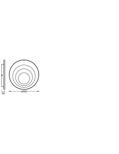 PLAFON LED ORBIS SPIRAL RD CL 505 42W 3000K ciepła biała WT 