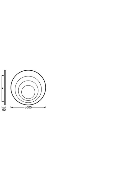 PLAFON LED ORBIS SPIRAL RD CL 505 42W 3000K ciepła biała WT 