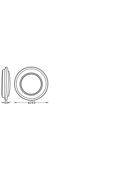 PLAFON LED ORBIS BERLIN 300 16W 3000K ciepła biała SI 