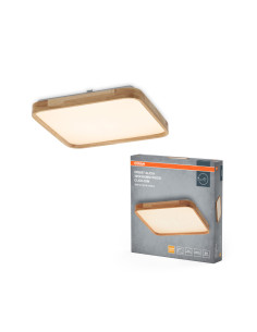 PLAFON LED ORBIS ALICIA 395X395MM 24W 3000K ciepła biała CLICK DIM WOOD DECOR 