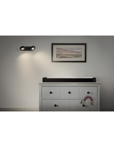 OPRAWA SUFITOWA LED DECOR SPOT VENUS 2X5.2W 3000K ciepła biała BK 