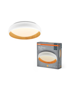 PLAFON LED ORBIS LIVIA 430MM 24W 3000K ciepła biała CLICK DIM WHITE AND WOOD DECOR 
