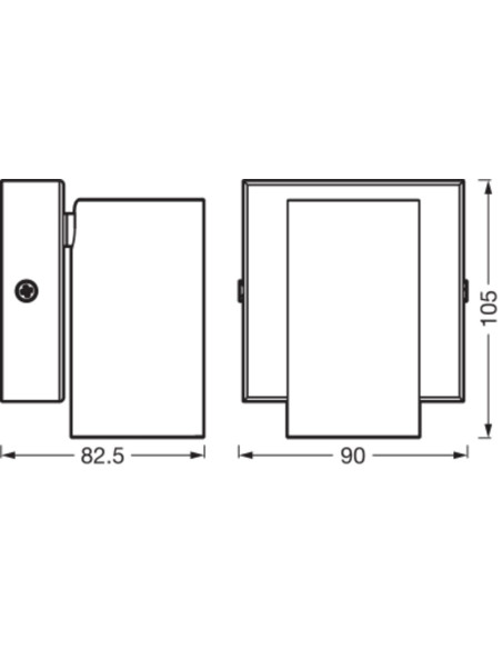 KINKIET LED SPOT OCTAGON DIM 1X3.4W 2700K ciepła biała GU10 BK 